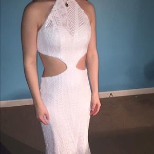 White prom dress